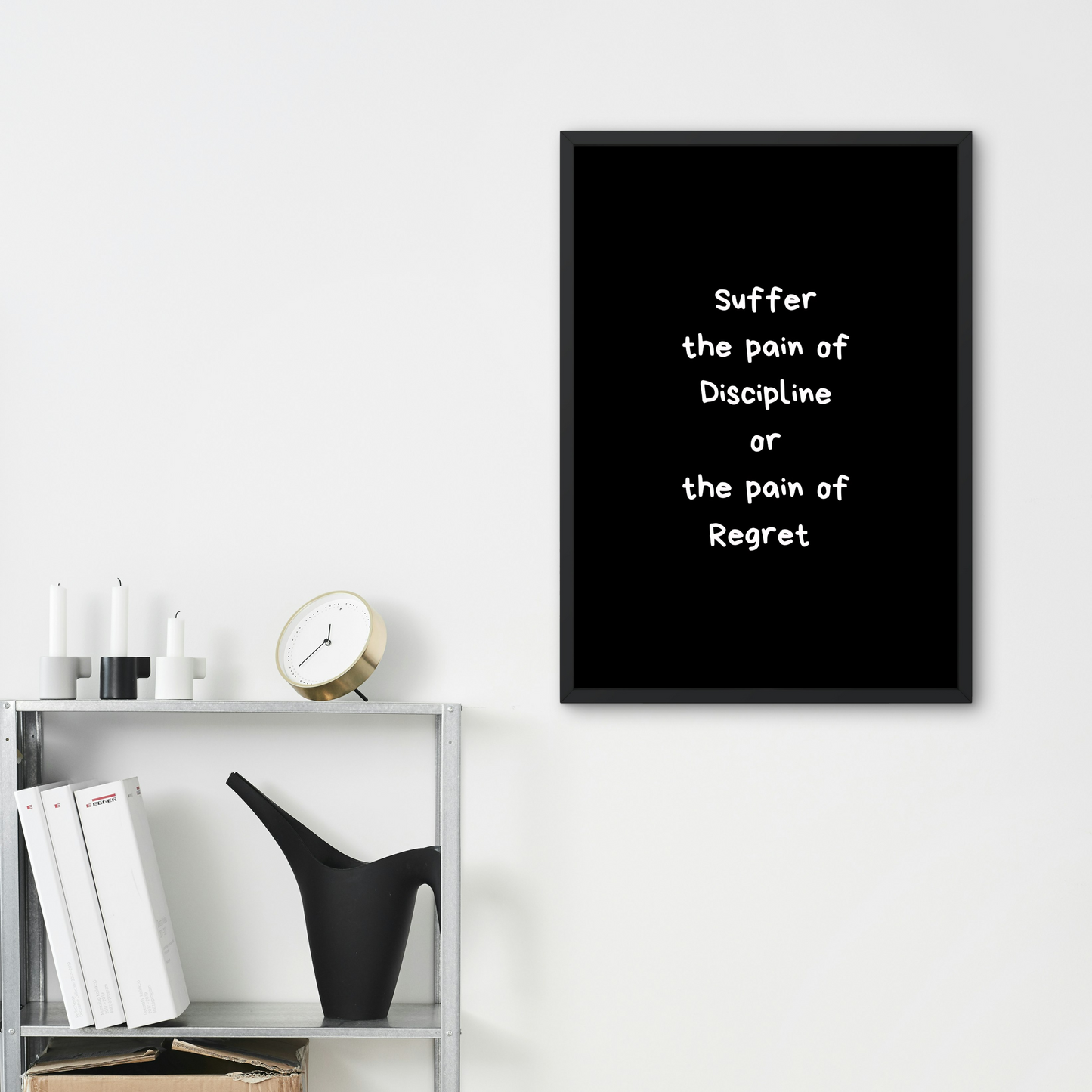 Suffer the Pain of Discipline or the Pain of Regret